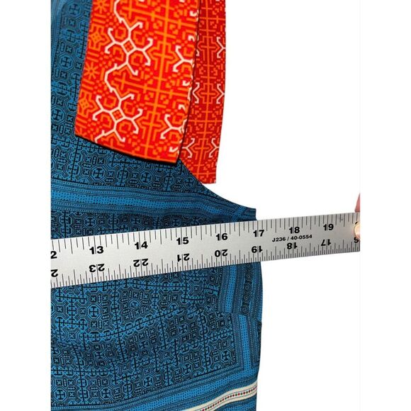 Cabi Shoulder Tie Top Women's Size XS Relaxed Fit Vintage Inspired Print Summer - Picture 6 of 7